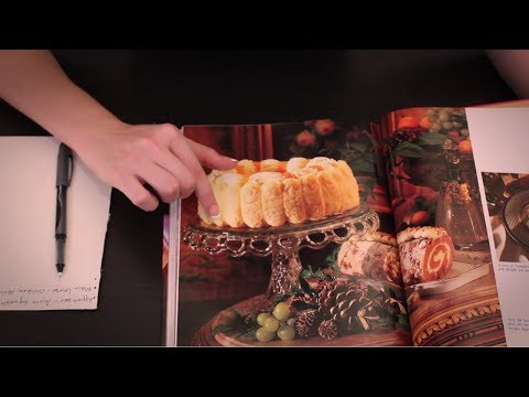 12 Days of Role Plays: Day 6 - Cooking Lesson - ASMR - Soft Spoken, Tapping, Tracing, Page Turning