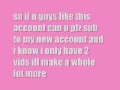 MY NEW ACCOUNT