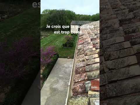 gouttière trop basse #gouttière #couverture #fail #fun #btp