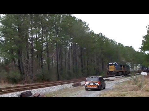 Csx train gets ready to depart after crew change