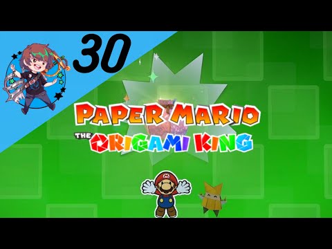 Paper Mario The Origami King - Gameplay Walkthrough Part 30 HD- Green Streamer Boss -[No Commentary]