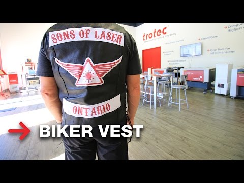 Laser Cut Biker Patches | Biker Vest | Trotec