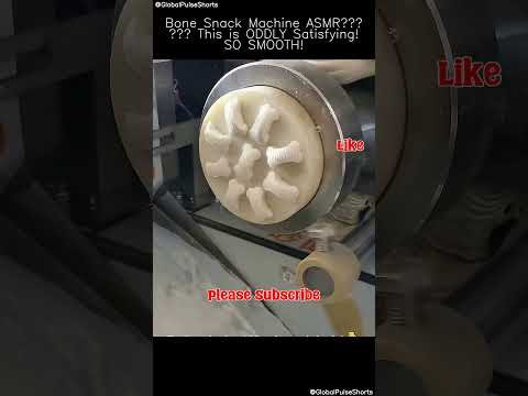 Bone Snack Machine ASMR? ✨ This is ODDLY Satisfying! SO SMOOTH! 🦴🔄 #crunchmachine #asmrgrind