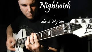 Nightwish - She Is My Sin Guitar Cover with Solo!