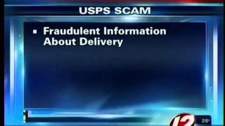 USPS warning about an email scam