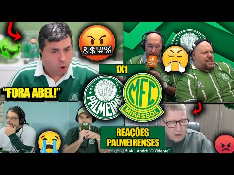 REAÇÕES dos PALMEIRENSES FURIOSOS com o EMPATE - PALMEIRAS 1X1 MIRASSOL [REACT BRASILEIRÃO 2025]
