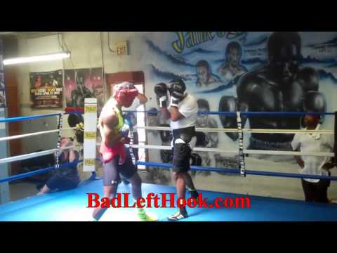 2013-07-17 Eddie Chambers vs Jesse Hart (sparring highlights)