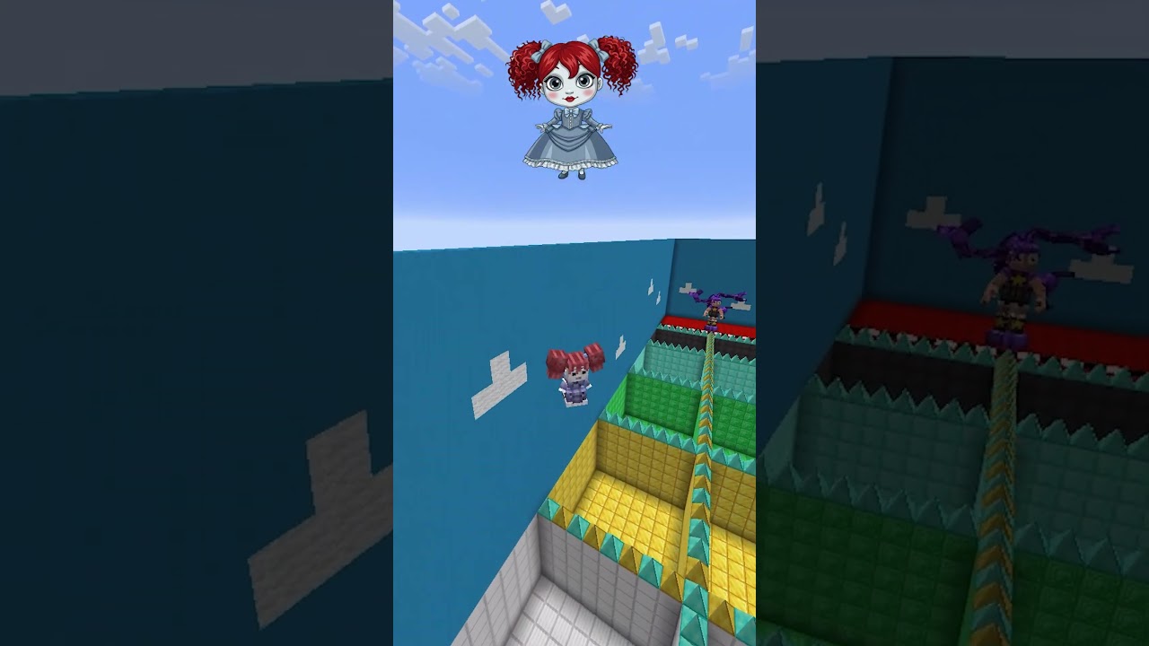 Poppy PLAYTIME Character Jump Challenge Part 2..... #minecraft #shorts #poppyplaytime