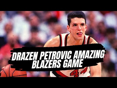 Drazen Petrovic 14 pts in 12 minutes!! (PORTLAND DAYS) + Interview with Petrovic