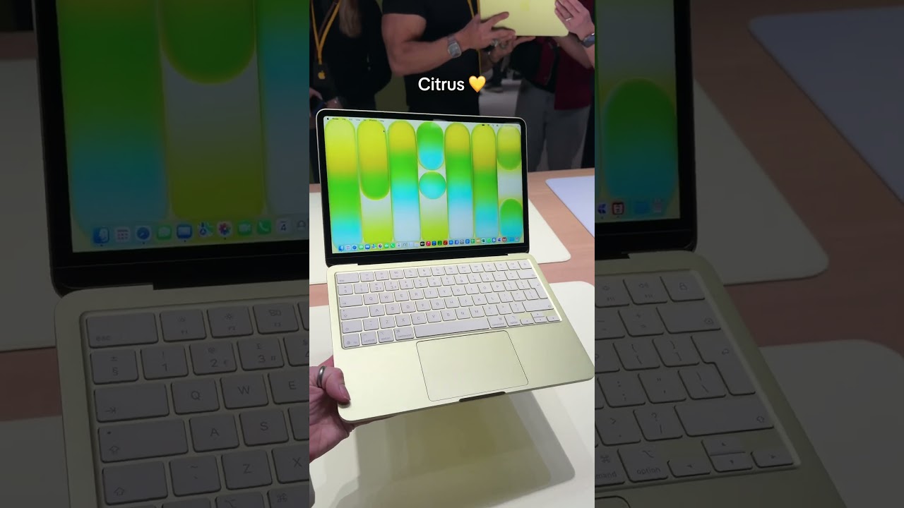 جميع ألوان MacBook Neo: فضي، أحمر خدود، حمضي، ونيلي 🩶💛💙💗 أي منها هو المفضل لديك؟ - يوتيوب