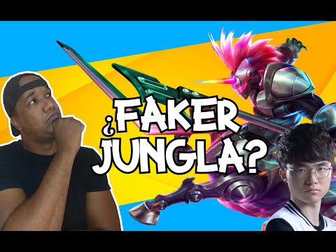 T1 FAKER JUEGA JUNGLA CON HECARIM VS OLAF| FT  EX SKT MARIN ELO ALTO DEL LOL KOREA | CHALLENGER