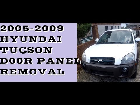 How to remove/take off door panel in 05-09 Hyundai Tucson