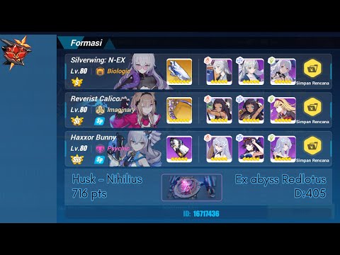 Ex abyss Redlotus (D405) Husk - Nihilius (716 pts), SW(S2)/RC/HB - Honkai Impact 3rd SEA