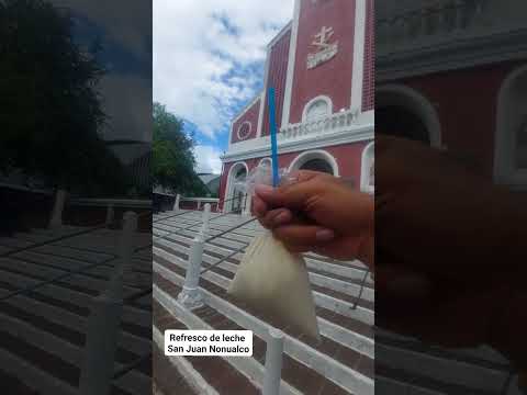 Delicioso refresco de leche, en San Juan Nonualco, en el departamento de La Paz.