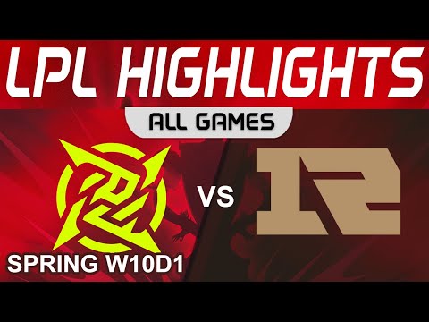 NIP vs RNG Highlights ALL GAMES LPL Spring Season 2023 W10D1 Ninja in Pyjamas vs Royal Never Give Up