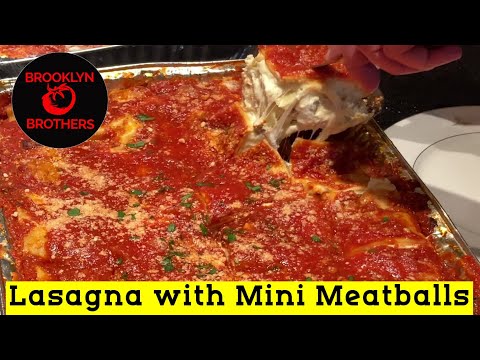 Grandma’s Lasagna with Mini Meatballs Recipe