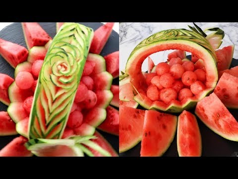 Super Fruits Decoration Ideas - Watermelon Carving Basket