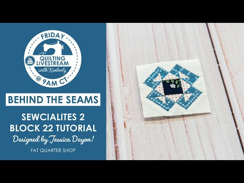 Make it an Ohio Star⭐ but with a TWIST🔀 and TINY! #Sewcialites2 Block 22 Tutorial | Fat Quarter Shop