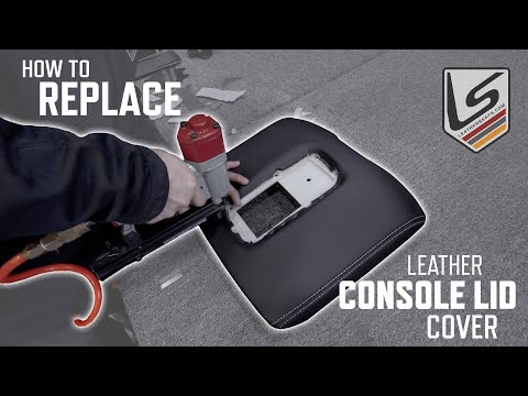 Replacement Leather Console Lid Cover Installation GM Trucks and SUVs - Sanctum LeatherSeats.com