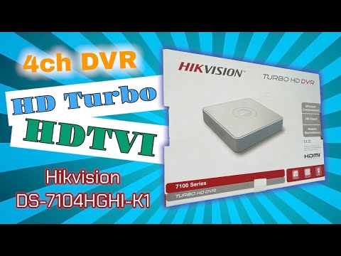 Hikvision iDS-7104HQHI-M1/S 4-ch 1080P Mini 1U H.265 AcuSense DVR installation