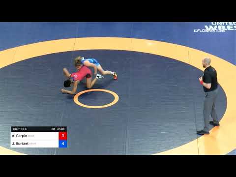 57 Kg Rr Rnd 2 Arian Carpio Sunkist Kids Wrestling Club Vs Jenna Burkert Army WCAP