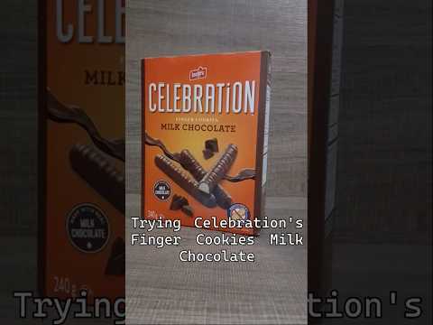 Trying Celebration's Milk Chocolate Fingers | #chocolate #review #food #shorts