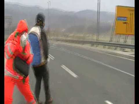 Orkanska Burja Rebrnice in Vipavska dolina - Hurricane force Bora on March 10th 2010