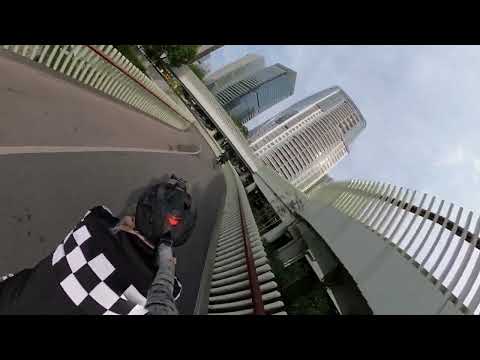 Estreia na bicicleta de estrada em Xangai [Sequela] Fiz a pista de ciclismo do rio Huangpu! Fotografado com GoProMAX