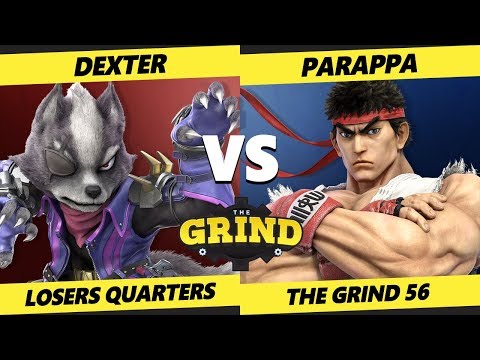 Smash Ultimate Tournament - Dexter (Wolf, Lucina) Vs. Parappa (Ryu) The Grind 56 SSBU Winners Top 32