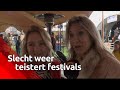 Festivals voorzichtig met slecht weer, maar bezoekers laten zich niet tegenhouden
