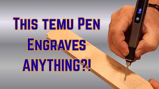 Can This Temu Engraving Pen Actually Engrave Metal, Glass, and Wood? Let's Find Out