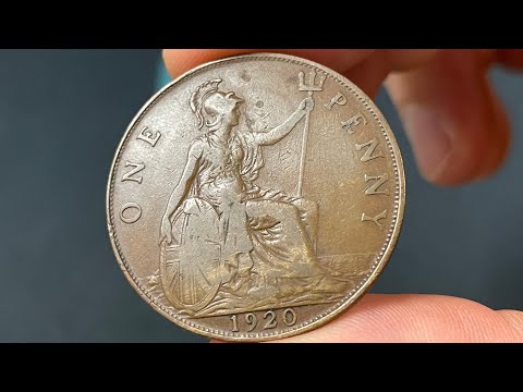 1920 United Kingdom 1 Penny Coin • Values, Information, Mintage, History, and More