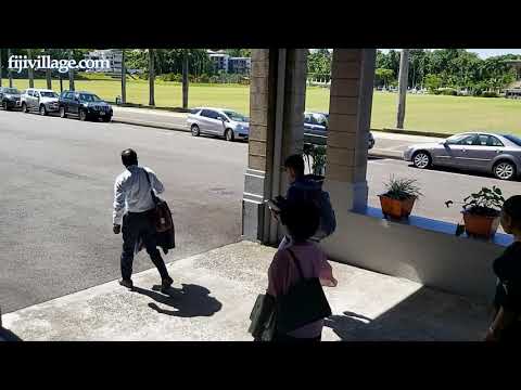 NFP Parliamentarians Prof. Prasad and Qereqeretabua walking out of parliament | 20-02-2020