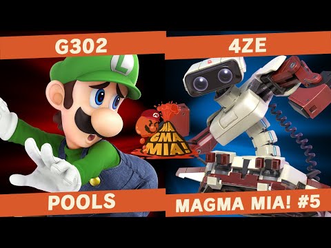 G302(Luigi/Rob) vs 4ze(Palutena/Rob) - POOLS - MAGMA MIA! #5