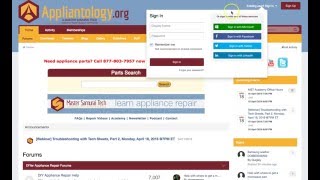 How to Recover Your Password and Username at Appliantology.org