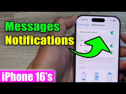 iPhone 16/16 Pro Max: How to Turn On/Off Messages Notifications