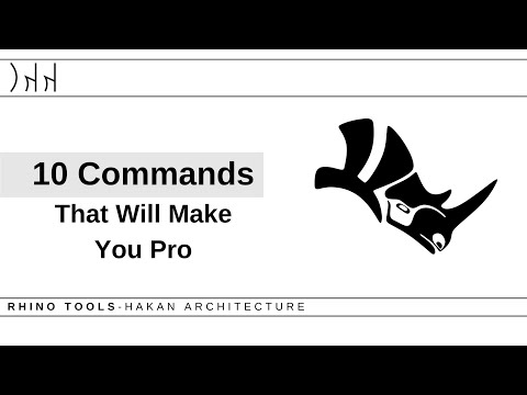 Rhino-10 Commands That Will Make You Pro