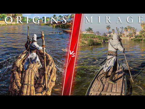 Assassin’s Creed Mirage vs Origins Comparison - Direct Comparison! Attention to Detail & Graphics!
