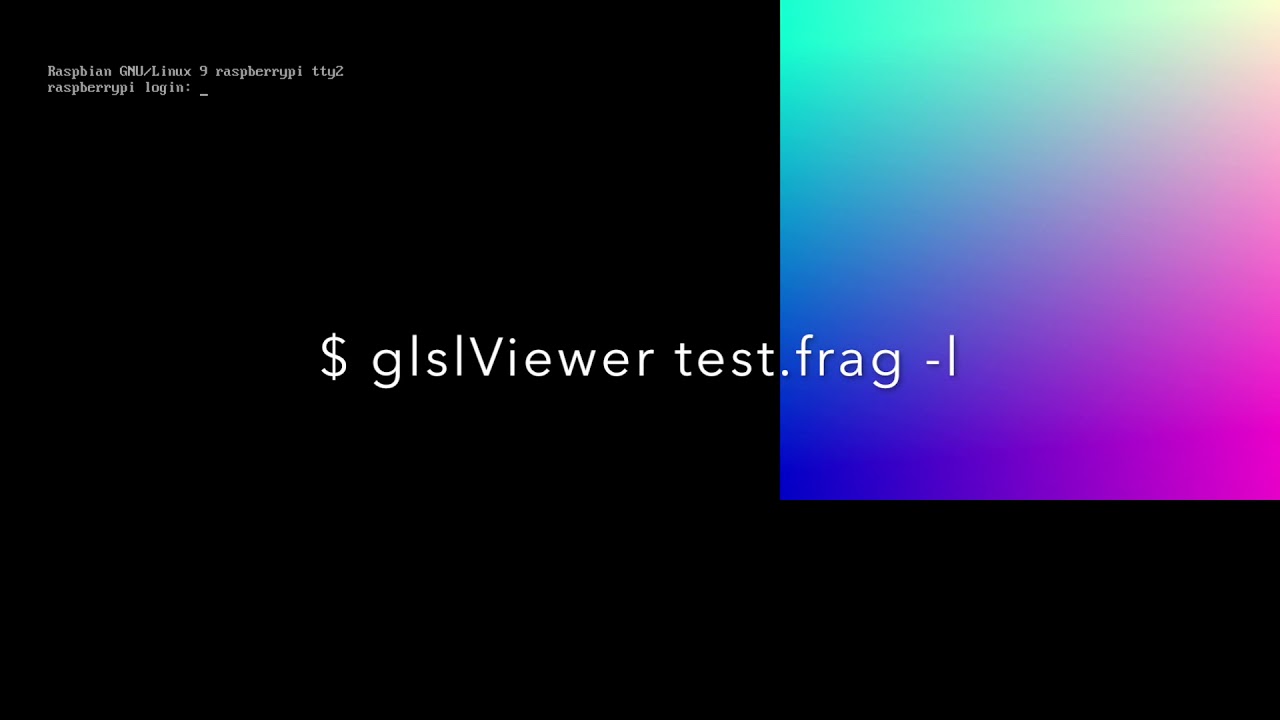 Minimal setup to live code GLSL Shaders with a Raspberry Pi Zero & GlslViewer