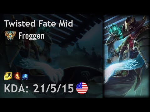 Twisted Fate Mid vs Karma - Froggen - NA Challenger Patch 7.19