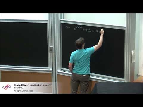 Vaughn Climenhaga: Beyond Bowen specification property  - lecture 2