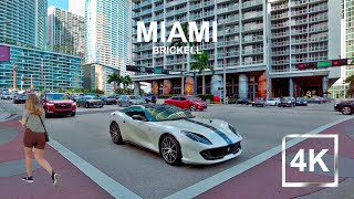 |4K| Walking in Downtown Miami - Vice City - Brickell - Florida - Binaural - HDR - USA (part 1)