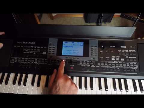 Korg MicroArranger Developing Backing Tracks video 3