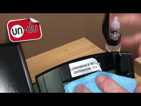 How to remove stickers, tapes and labels from office equipment