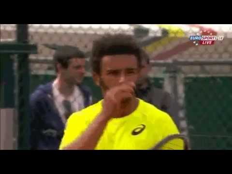 Maxime Hamou tells Jerzy Janowicz to shut up at Roland Garros