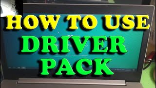 Driver Pack - how to use correctly if Hardware is not Detected (paano gamitin ang Driverpack)
