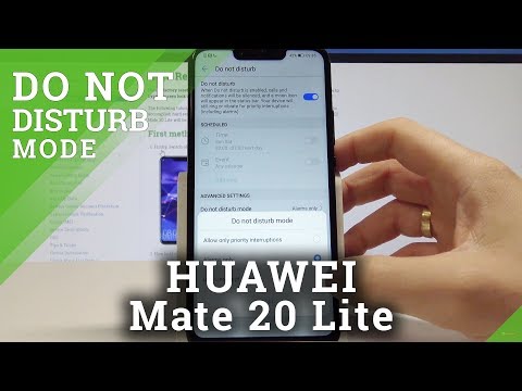HUAWEI Mate 20 Lite DO NOT DISTURB / Set Up Do Not Disturb Mode