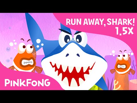 Run Away, Baby Shark ! | 1.5x FASTER | Animal Songs | PINKFONG Songs for Children