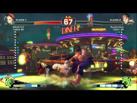 Ryukichikun [Ryu] vs NiKe5123 [Cammy] SSF4 Japanese Online Ranked Matches - TRUE-HD