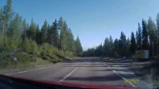 preview picture of video 'The Swedish forest - E45 road / Шведский лес - трасса E45'